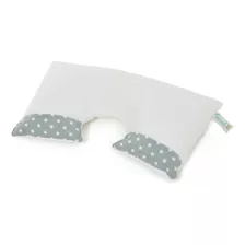 Almohada Para Bebés Toral Con Soporte De Cuello Color Gris Con Estrellas