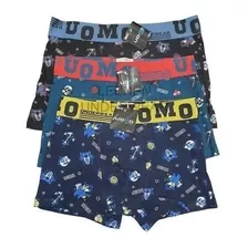 Pack X 3 Calzoncillos Boxer Nene Uomo Algodón Con Elastico