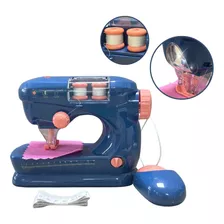 Máquina Infantil Costura Mini Ateliê Azul Criança Menina