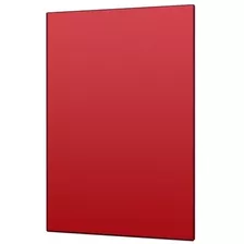 Lamina De Acrilico Rojo Transparente De 3 Mm De 122 X 122 Cm