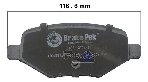 Pastilla Freno Tra Brake Pak Para Ford Taurus Foto 6