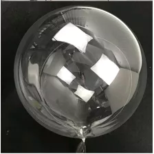 Kit 100 Balão Bubble Cristal Transparente 24 Polegadas 60cm