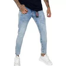 Calça Jeans Masculina Skinny C/ Lycra