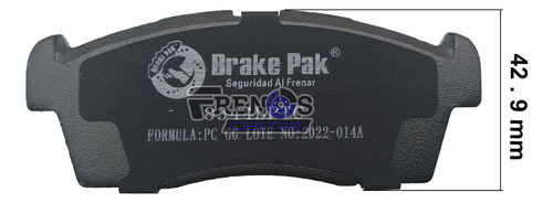 Pastilla Freno Del Brake Pak Para Daihatsu Sirion Foto 8