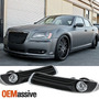 Fits 15-21 Chrysler 300 Matte Black Front Bumper Lip Spl Ttx