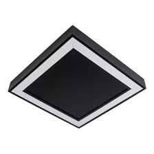 Plafon Fit Edge Led Integrado 25,2w Branco Quente St1968 Cor Preto 110v/220v