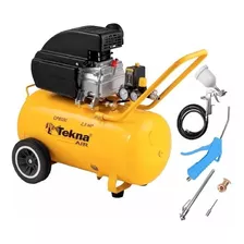 Compressor De Ar 50 Litros 2,5 Hp 8,5 Pés Cp8550 Tekna + Kit