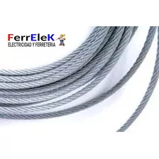 Cable De Acero Galvanizado Rígido Diámetro 3/16¨ (5 Mm)