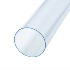 Tubo De Pvc Transparente De 21/2 X 36 De Largo, 1 Paq...