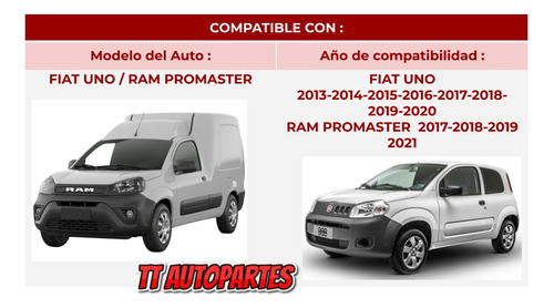 Espejo Fiat Uno 13-20 / Ram Promaster Rapid 17-21 Text Der Foto 3