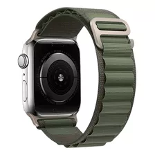 Pulseira Loop Nylon Ultra Smart Watch Max Alpina Alpinista Cor Verde - 42mm 44mm 45mm 49mm