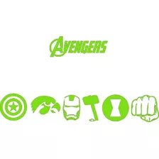 Sticker Decorativo Para Notebook Diseño Avengers