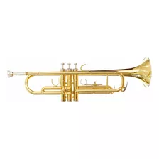 Trompeta Silvertone Sltp007 Sib Color Dorado Con Acabado Cromado