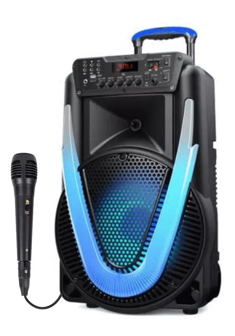 Caixa De Som Amplificada Multilaser Sunny Ii 500w Microfone