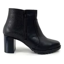 Botas Mujer De Cuero Botinetas De Vestir Casuales Comodas