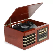 Tocadiscos Retro Victrola De Madera Bluetooth Plato Mejor...