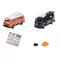 Pack 2 Miniaturas - 1:64 - Set Adventure - Volkswagen The Or