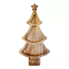 Tabla Picoteo Navidad 44x20x1.9 Cms