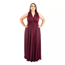 Vestido Longo Várias Formas Decotado Deslumbrante Linha Luxo