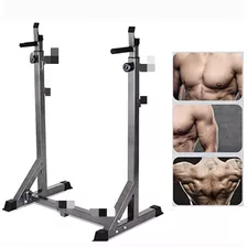 Rack Estructura Barras Sentadillas Soporte Pesas Discos Gym