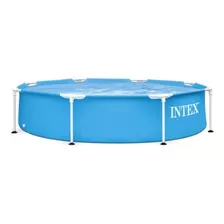 Pileta Estructural Redondo Intex 28205 Con Capacidad De 1828 Litros De 450cm De Largo X 220cm De Ancho De 2.44m De Diámetro Azul Diseño Mosaico