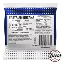 Pasta Americana Decor 500 Grs Azul