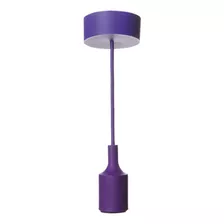 Luminária Pendente Linha Decorativa Flex Color - Kian Cor Roxo Voltagem 127v/220v
