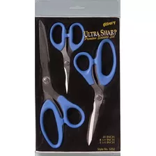 Juego De Tijeras Allary Ultra Sharp De 3 Piezas