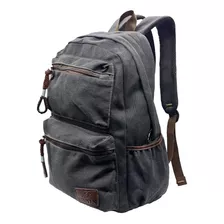 Mochila Masculina Feminina Bolsa Escola Trabalho Reforçada W Cor Preto Desenho Do Tecido Padrão