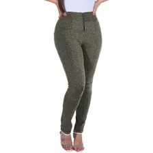 Calça Legging Skinny Tecido Lurex 