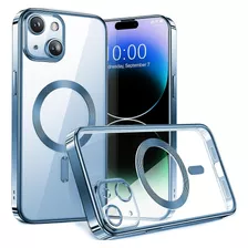 Funda Para iPhone 15- Humixx (transparente) Azul M.