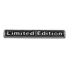 Emblema Adesivo Limited Edition Preto Vermelho Cromo Metal 