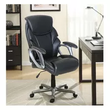Cadeira Executiva Luxo - Conforto, Espuma Viscoela - Serta Cor Preto Material Do Estofamento Tecido