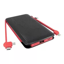 Carregador Portátil Kaidi Power Bank 10.000mah 3 Saídas