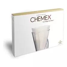 Filtro Meia Lua Branco Sem Bordas Chemex 100 Uni