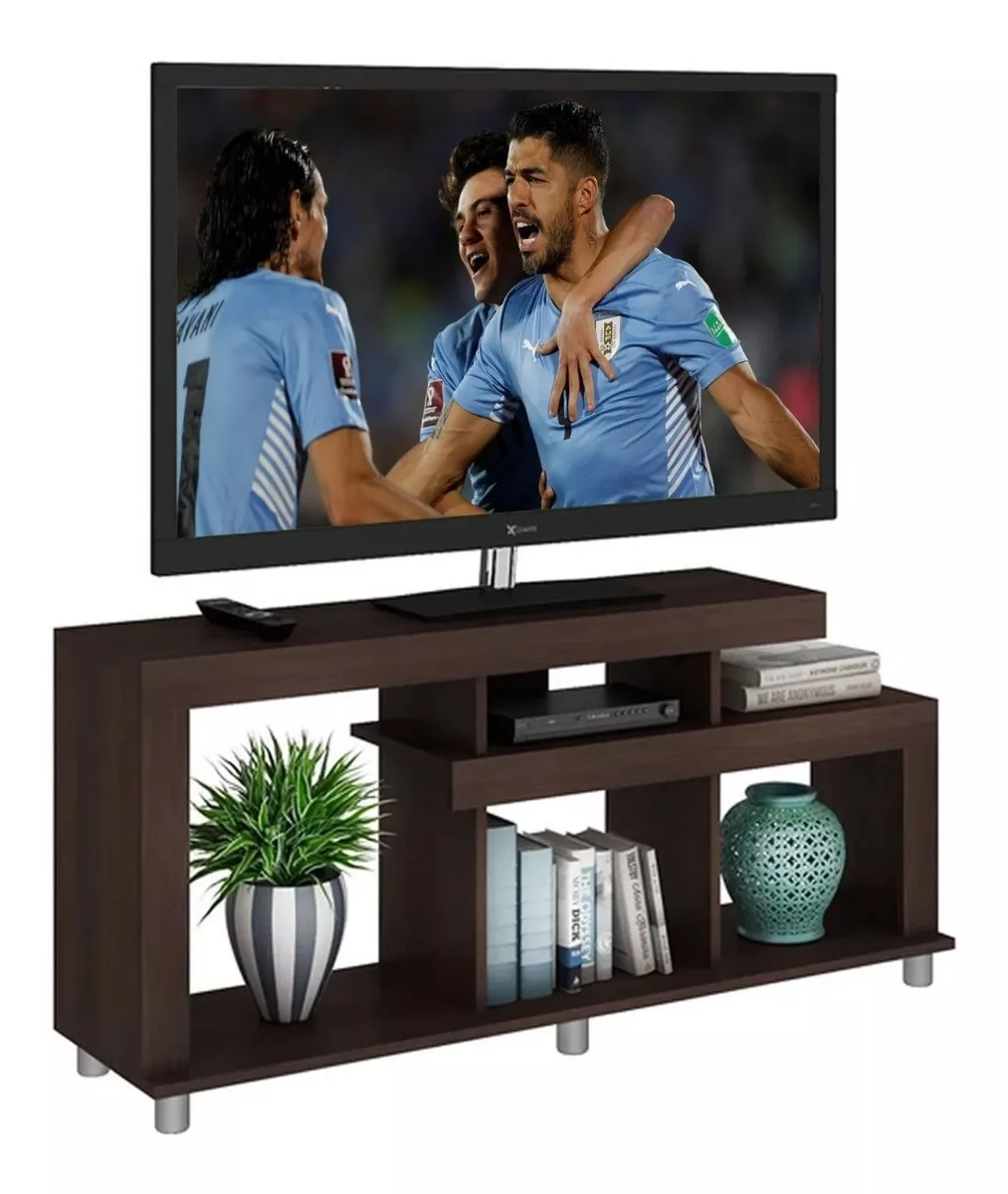 Rack Mueble Para Tv Con Estantes Minimal Mulata®