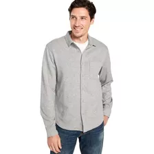 Camisa Hombre Old Navy Manga Larga Gris