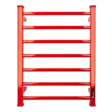 Toallero Electrico Calefactor Qualiti® Caro Bagno 67x51cm Color Rojo