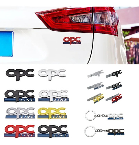 4metal Opc Line Emblema Insignia Pegatina Para Opel Foto 2