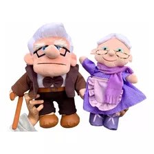 Pareja Abuelitos Peluche Carl Y Elie Up 40cms Premium