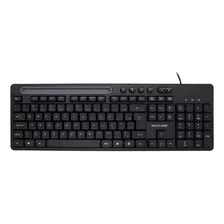 Teclado De Computador Multilaser Mecanico Suporte Celular Br Cor De Teclado Preto