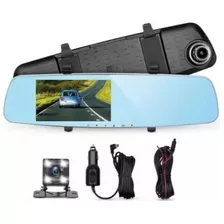 Cámara Dual Carro Espejo Retrovisor Dvr Reversa Full Hd