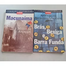 Livro, Kit(2), Coleção Vestibular, 1brás Bexiga E Barrafunda, 2 Macunaíma