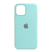 Carcasa iPhone 12 Mini Silicona Antideslizante Color Celeste