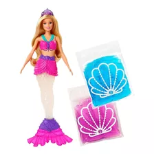 Brinquedo Boneca Barbie Sereia Slime Original Mattel Gkt75