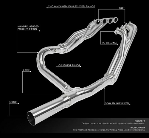 Headers Camioneta Gm 2014 En Delante Silverado Cheyenne V8 Foto 5