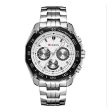 Relógio Masculino Curren Silver 8077