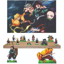 Demon Slayer - Kit Display 8 De Mesa 2 De Chao + Painel 