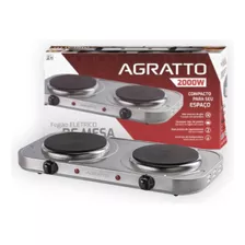 Fogão Portátil Cooktop Elétrico Aço Inox 2000w Potente 127v