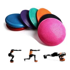 Disco De Equilíbrio Cushion Inflável Yoga Pilates Fisioterap Cor Roxo